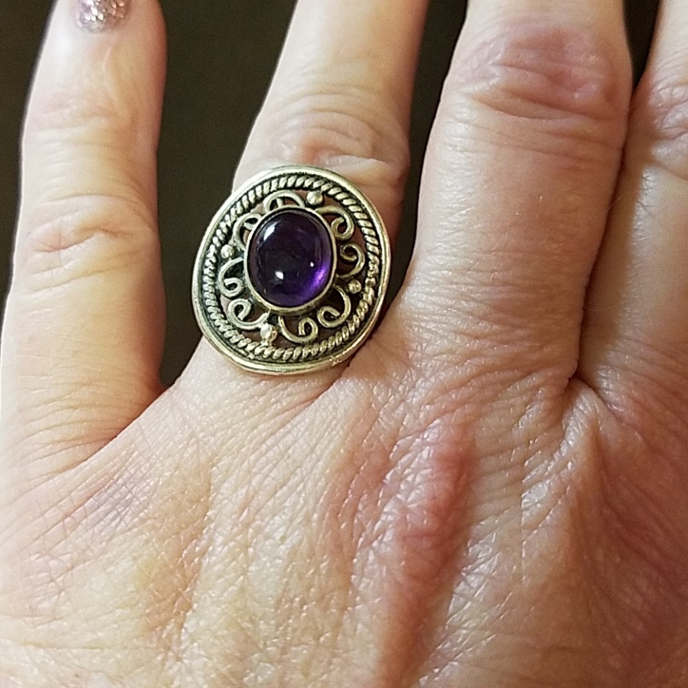 Sterling Silver Amethyst Ring